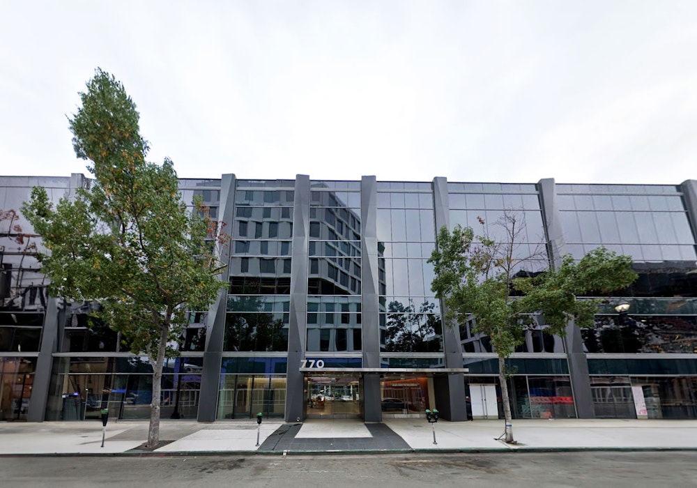 Charlie Hoge's downtown San Diego office viewed from the street