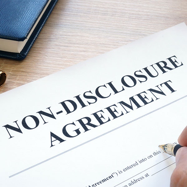 person signing an NDA