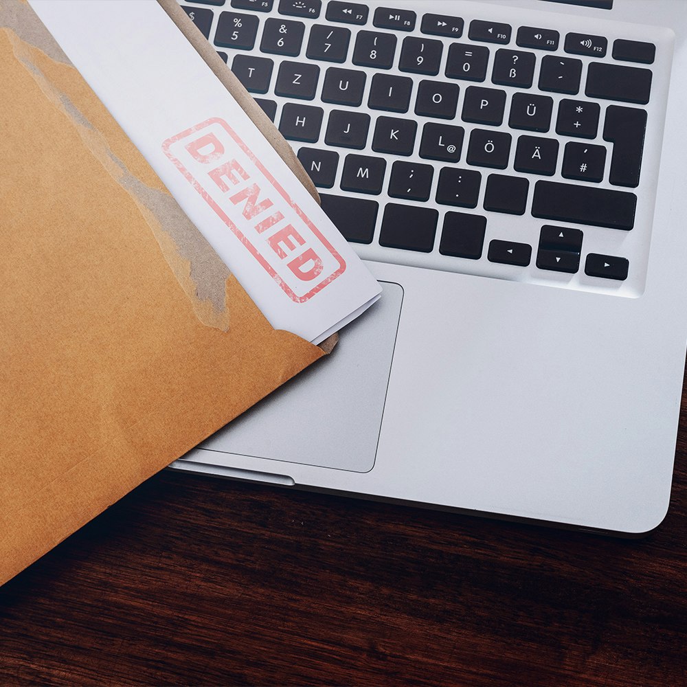 denied claim on a laptop