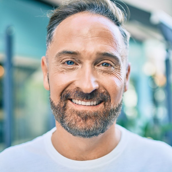 Smiling middle-aged man