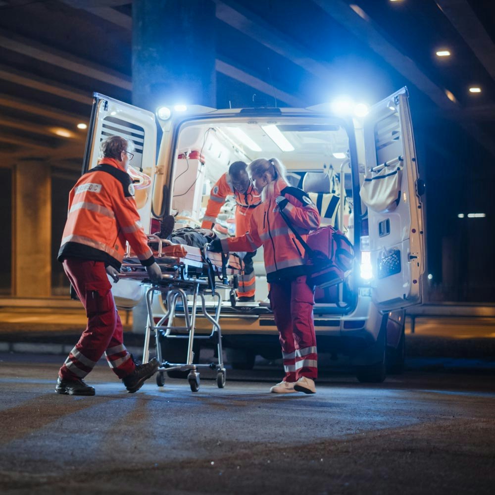 First responders on the scene