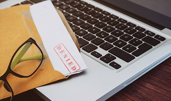 Denied claim paperwork