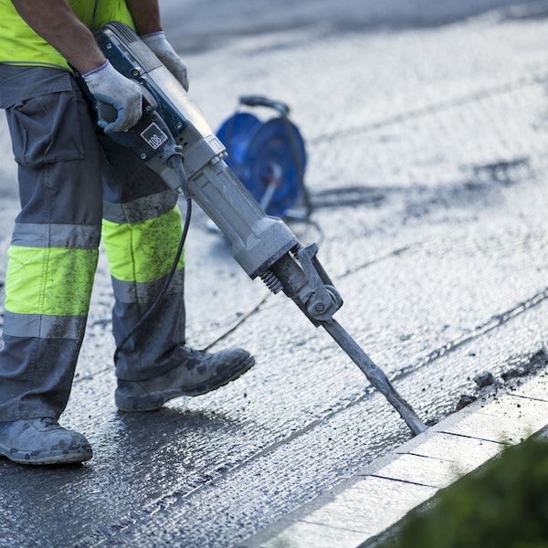 Close-up of hand on computer mouse