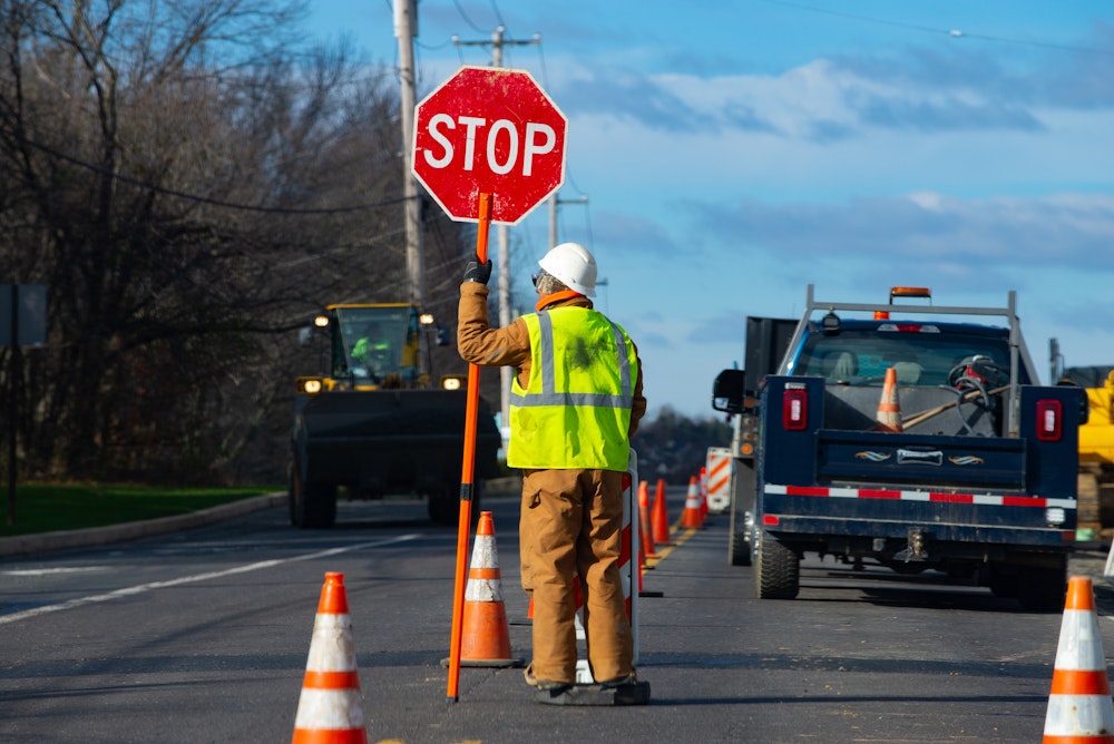 roadside construction