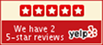 5 stars on Yelp