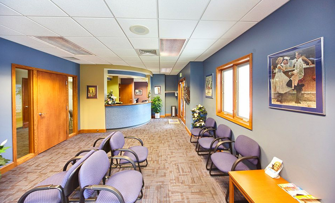 bright office interior photo