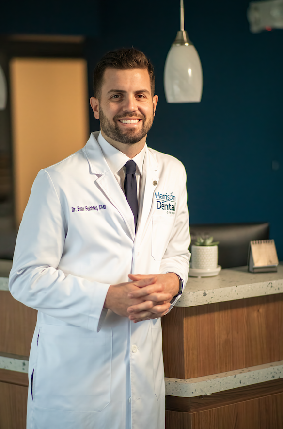 head shot of our dentist, Dr. Evan Feichter