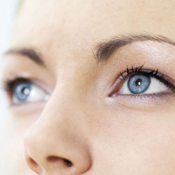 Closeup of woman's eyes