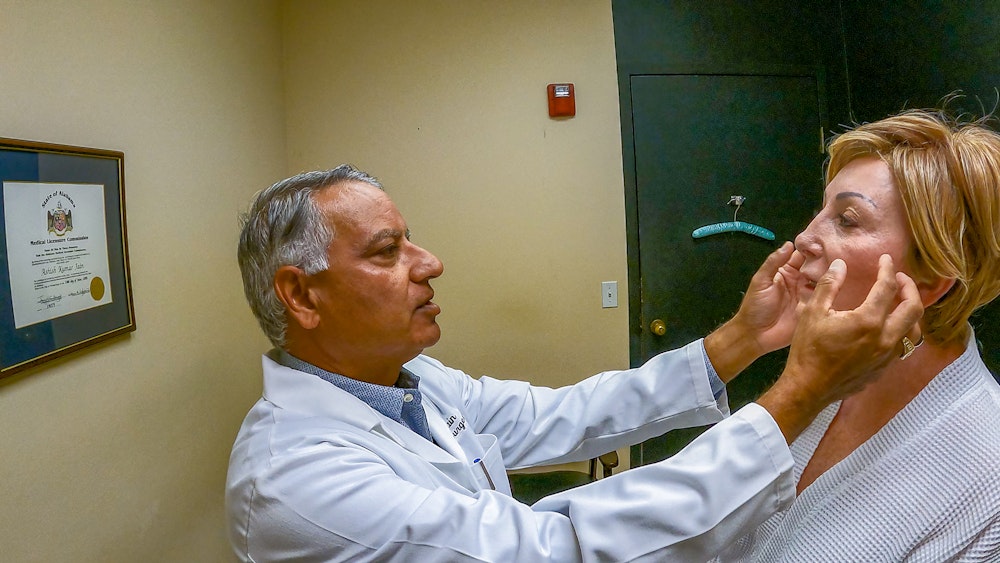 Dr. Jain and patient