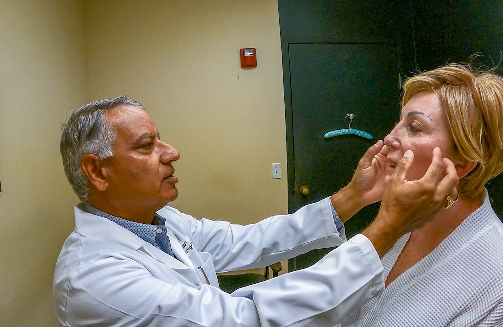 Dr. Jain and patient