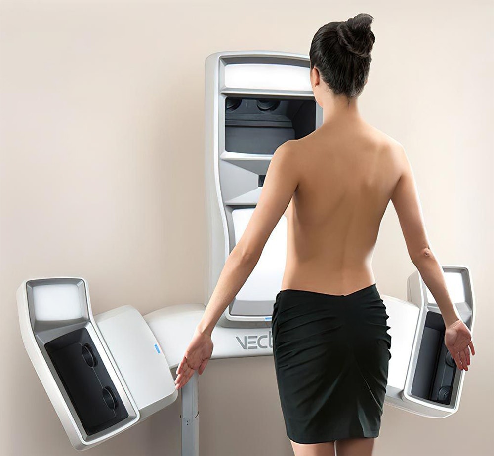 illustration of our a patient using our vectra machine