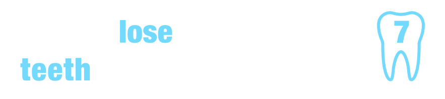 Adults lose an average of 7 teeth by the age of 64.