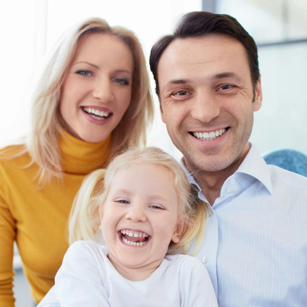 Family smiling