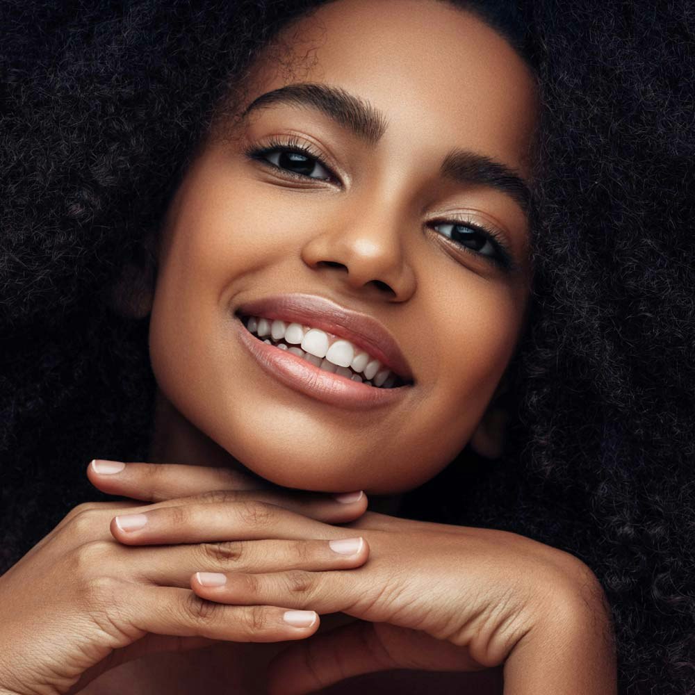 A woman with a beautiful smile