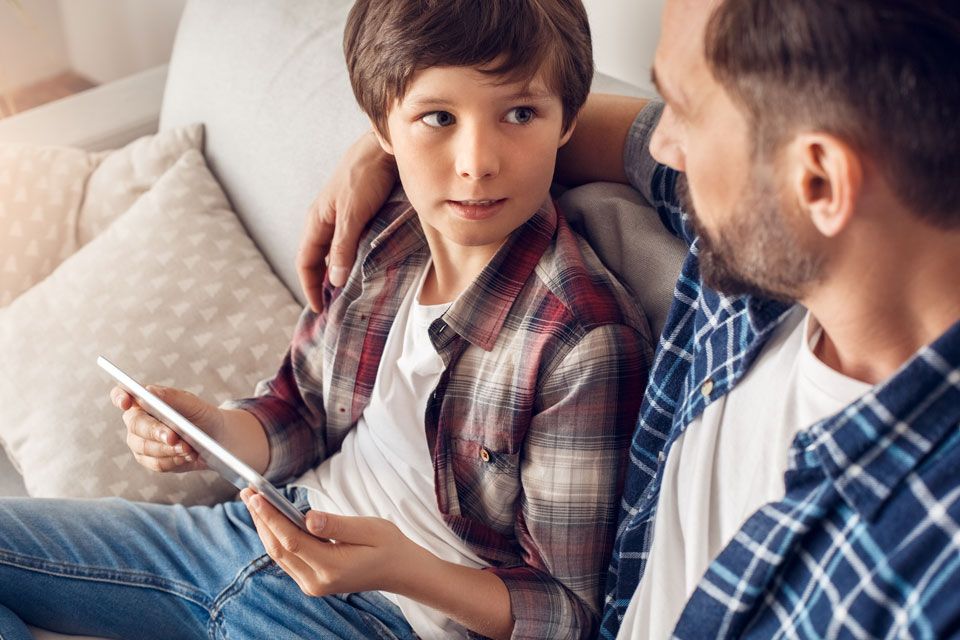 child and father