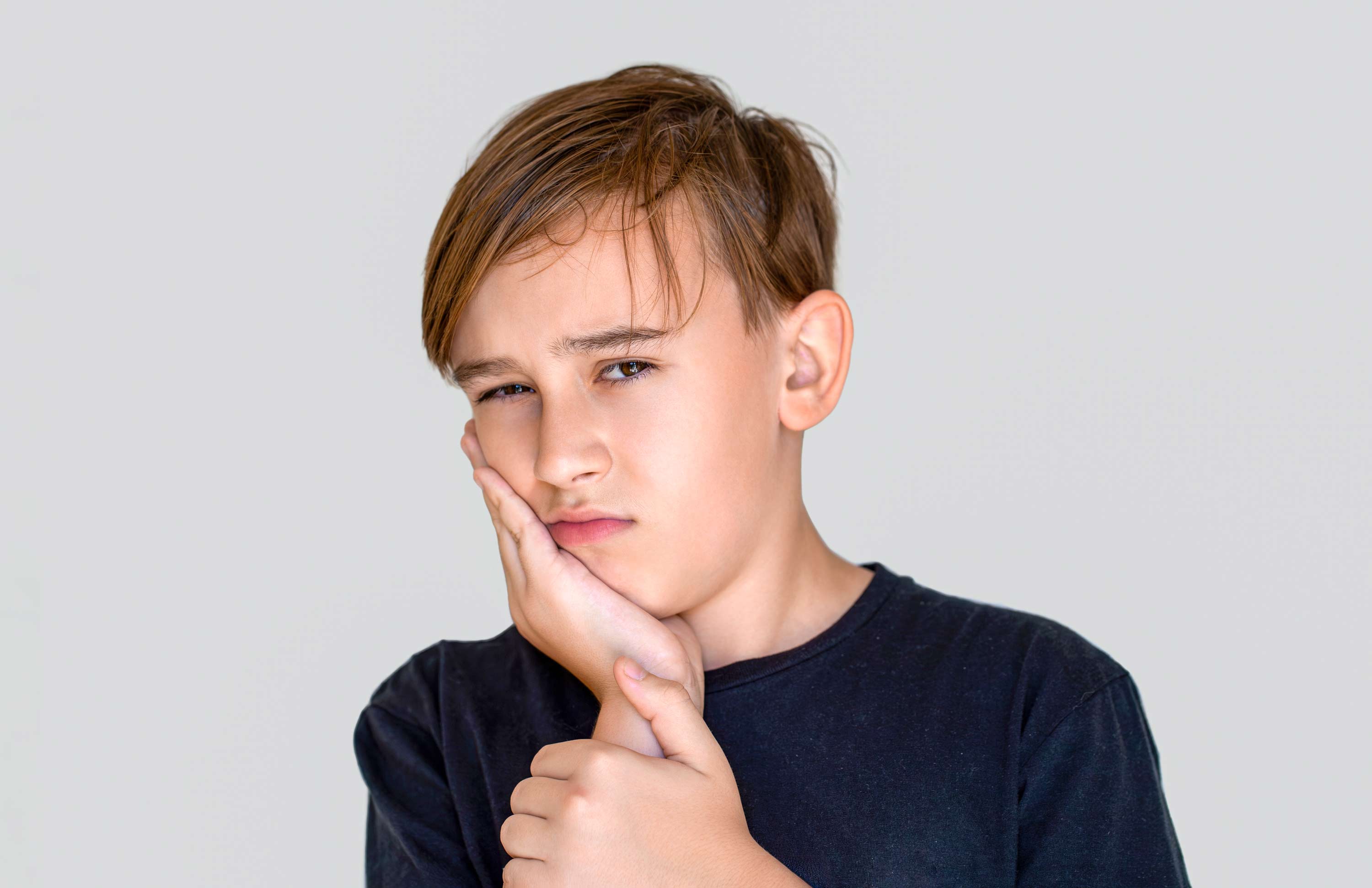 young patient with toothache