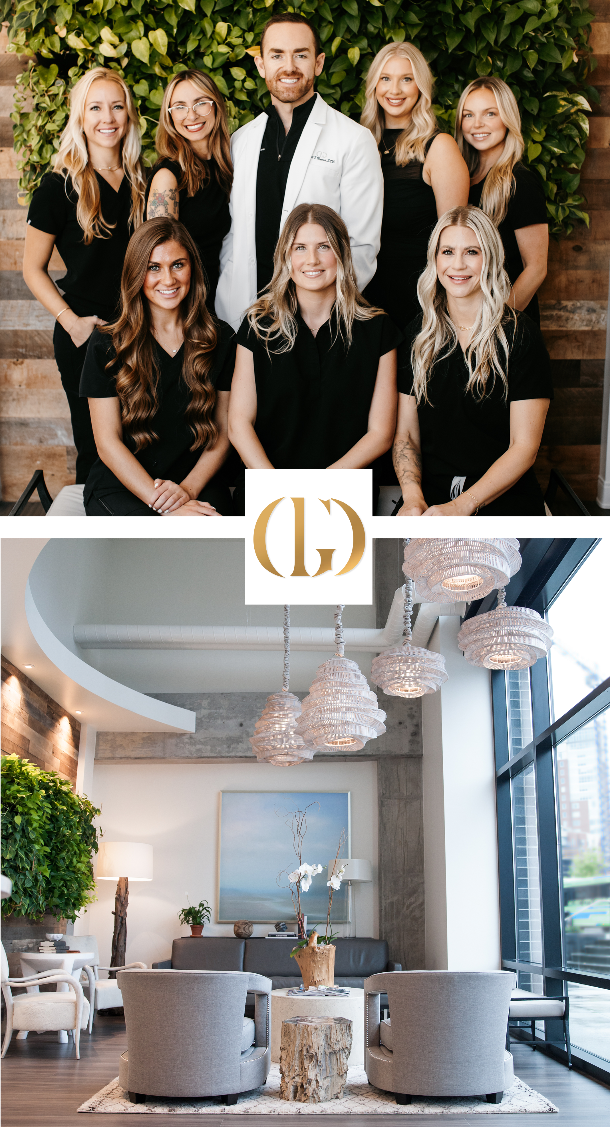 team photo and lobby