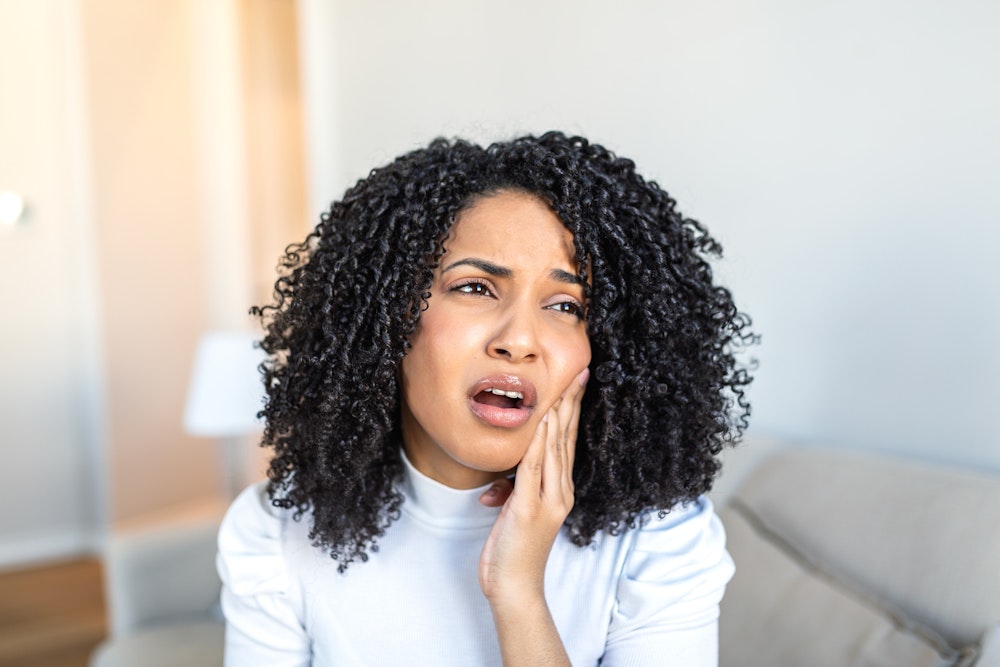 Woman in dental pain