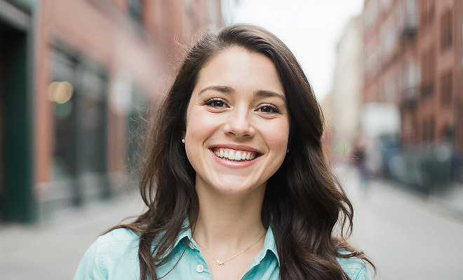 Woman smiling in nashville