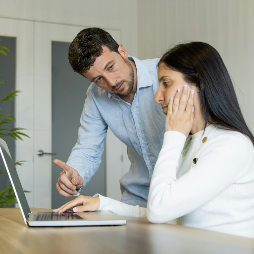 Woman being bullied at the workplace