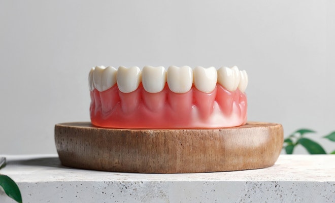 A model of short teeth