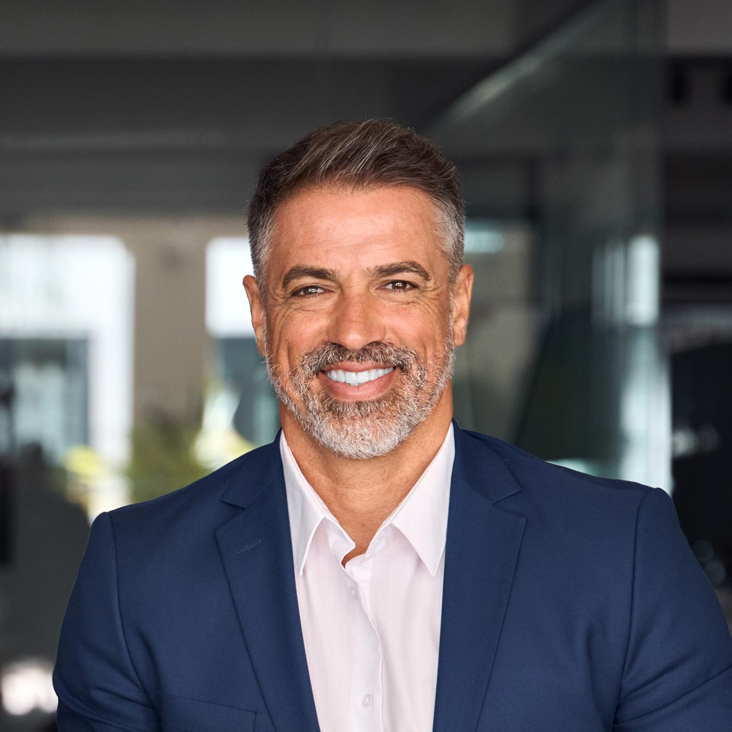 Smiling cosmetic dentistry patient