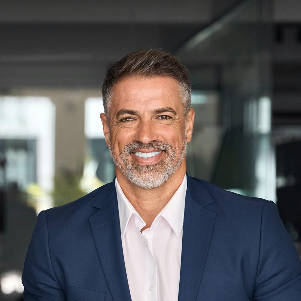 Smiling cosmetic dentistry patient