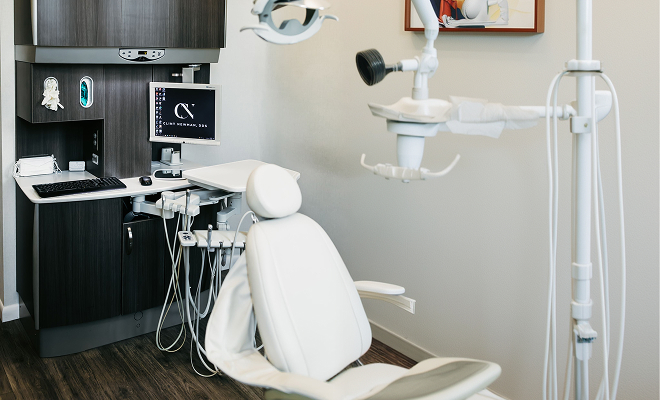 Dental exam chair