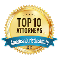 American Jurist Institute 2017 Top 10 Attorneys logo