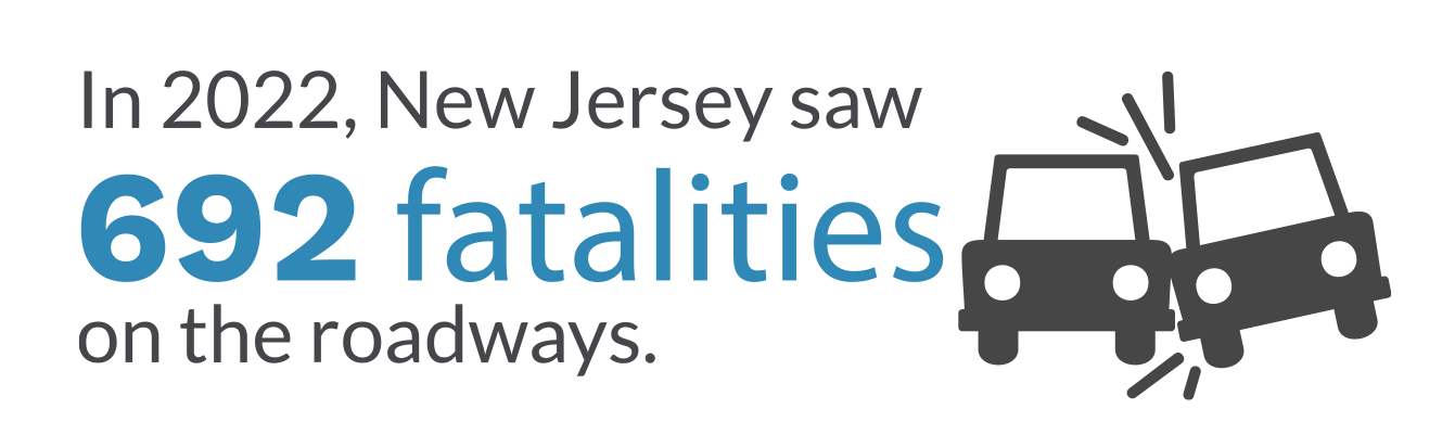 New Jersey 2020 car accident fatality infographic