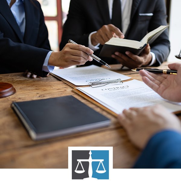 Man completing paperwork