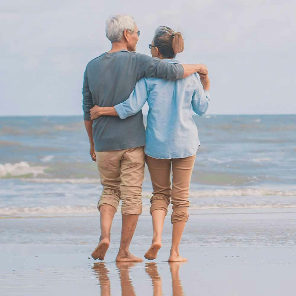 Smiling Couple at the Beach