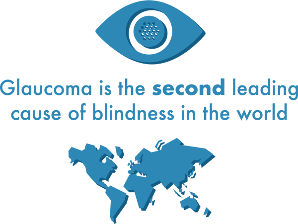 Glaucoma is the second leading cause of blindness in the world.