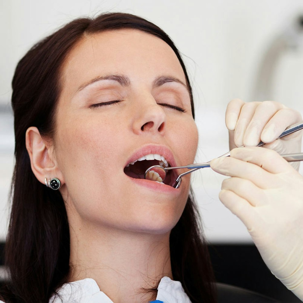 Woman under sedation