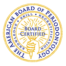 Board certification logo for American Board of Periodontology