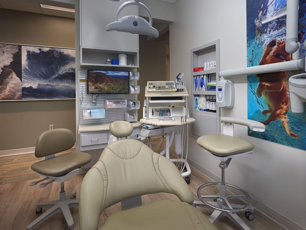 Dental chair in office
