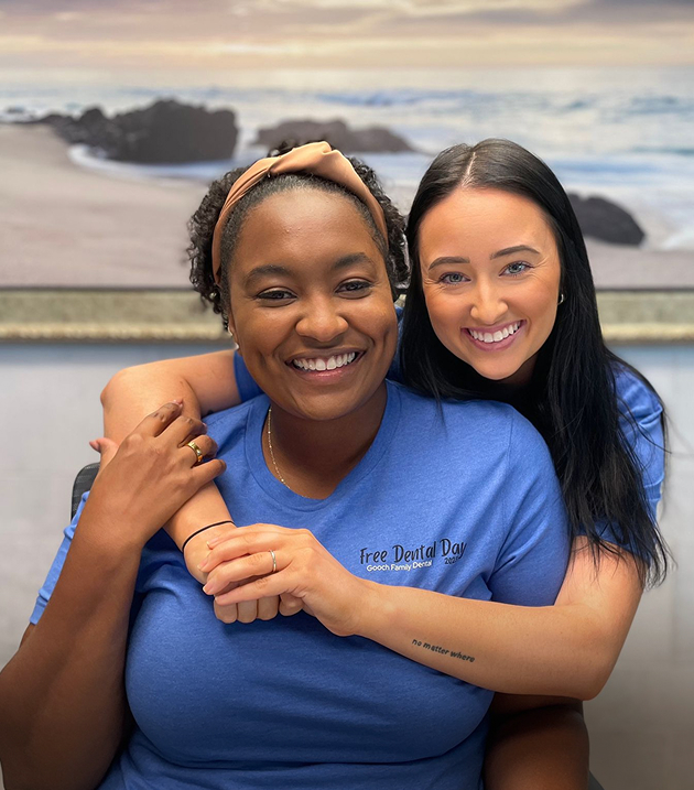 Happy smile makeover patient