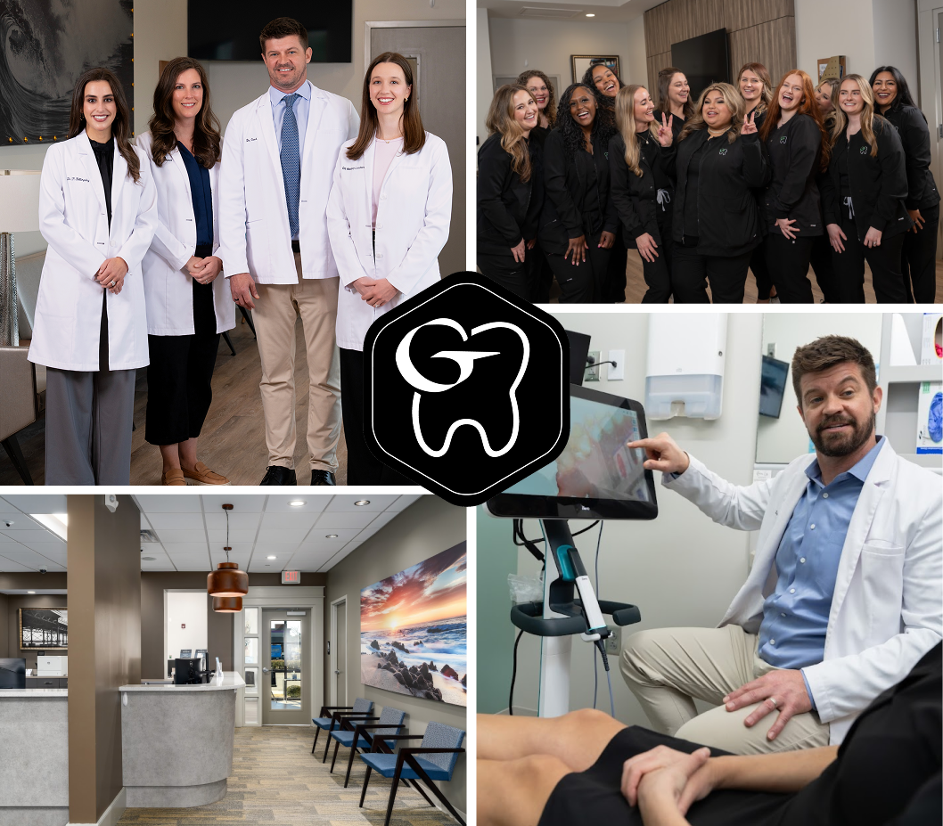 Office and team collage