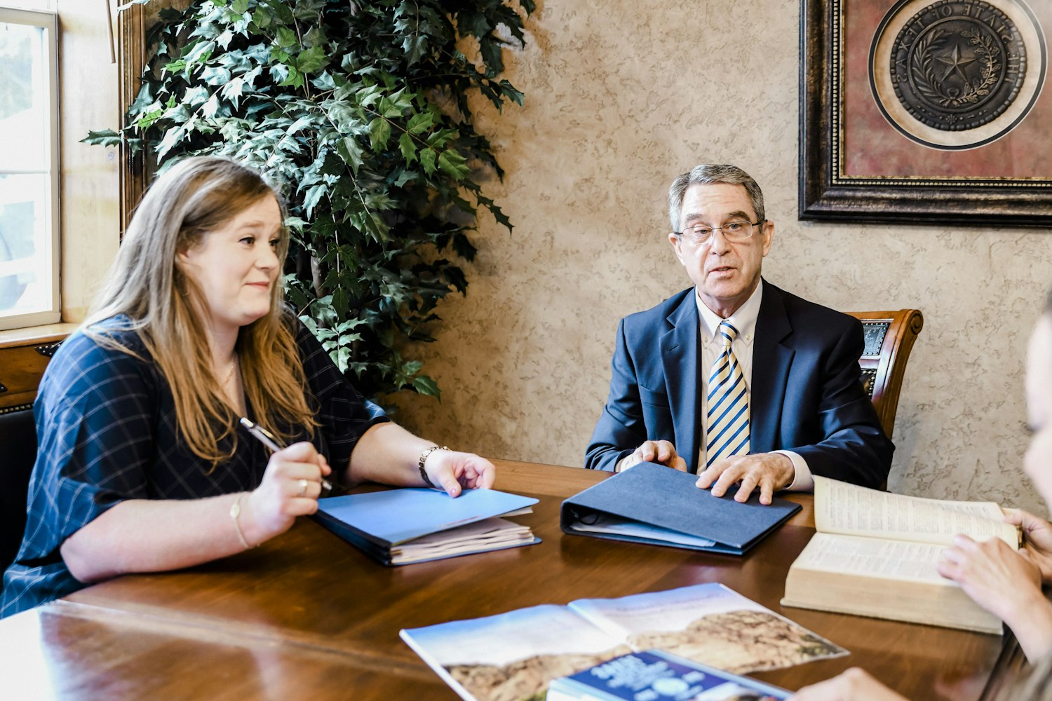 Client talking to our team