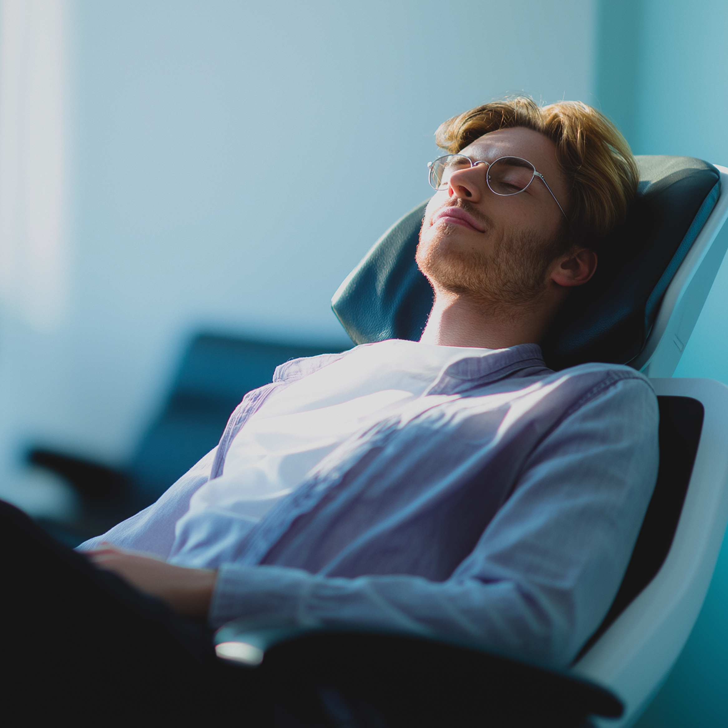 Relaxed sedation dentistry patient