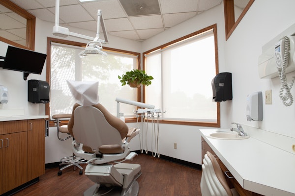inside of a dental exam room