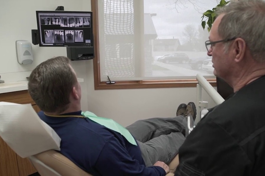 Dr. Casagrande and patient