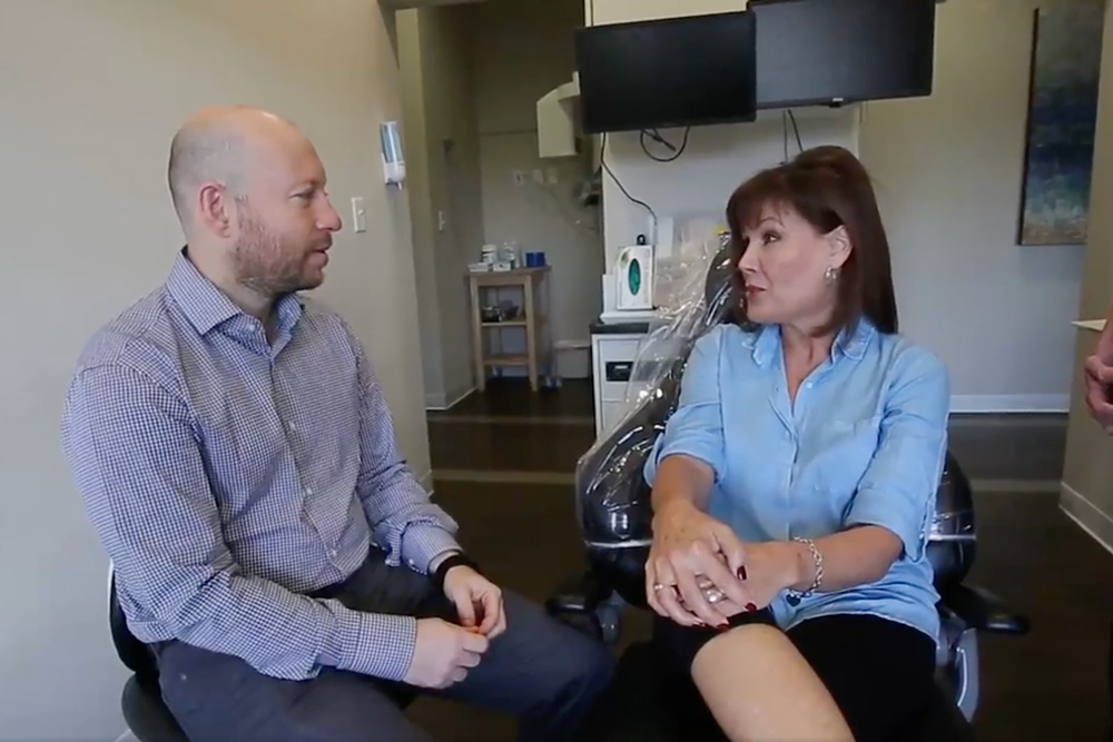 Dr. Koyfman with patient