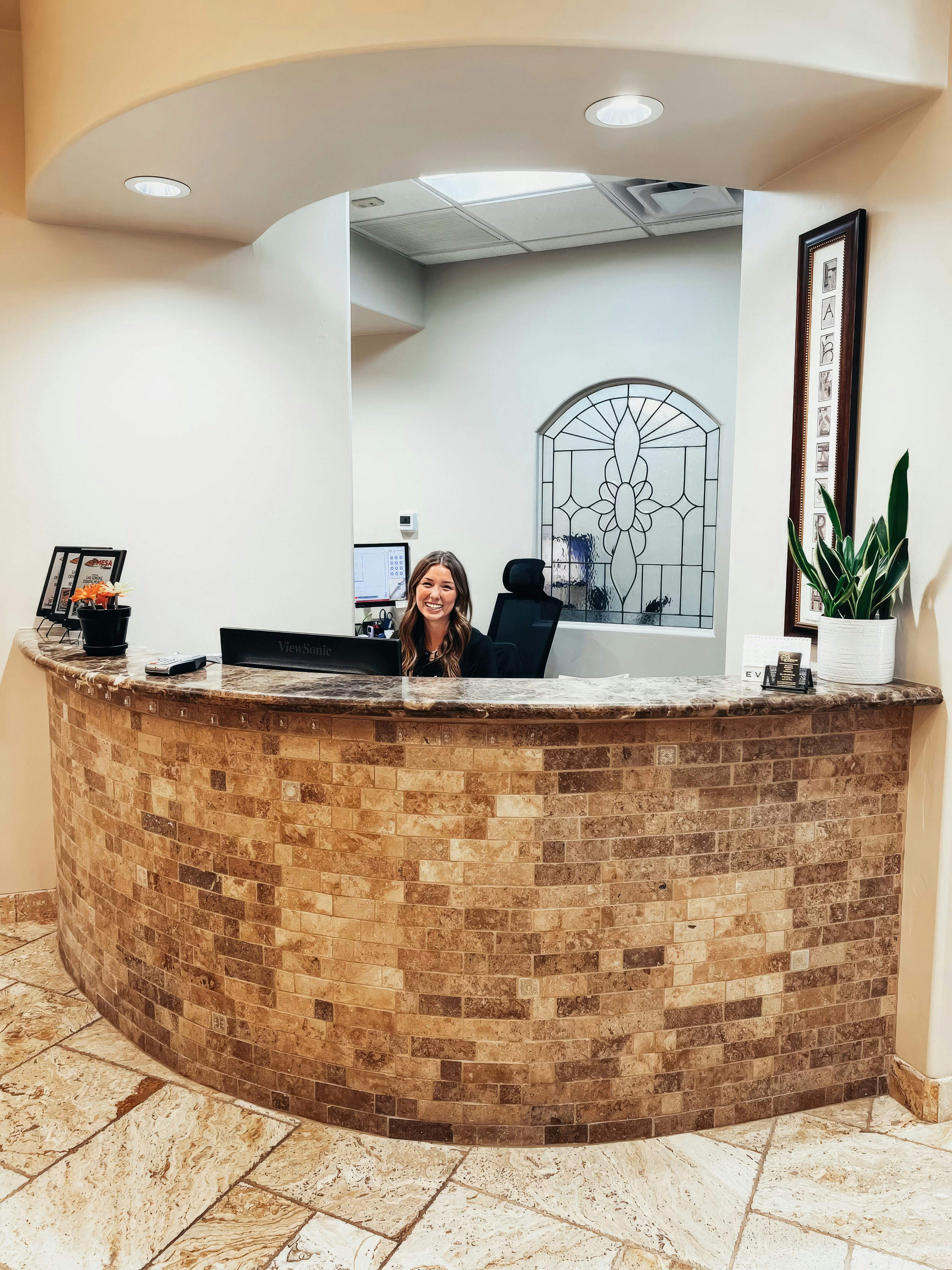 our employee at the front desk