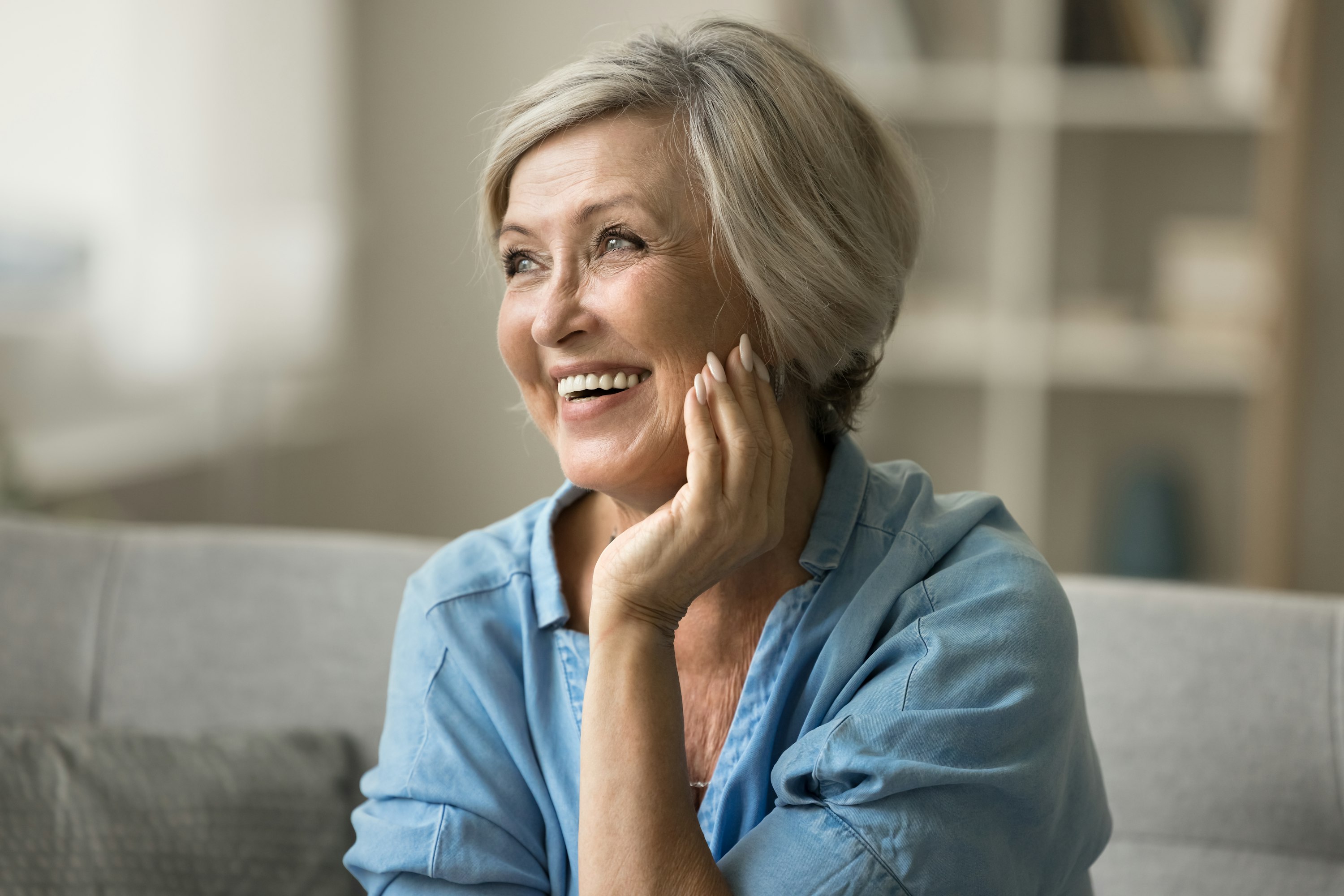 smiling senior woman