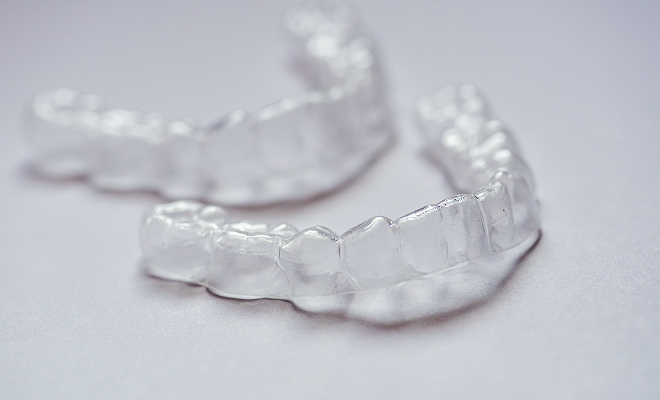 two Invisalign aligners