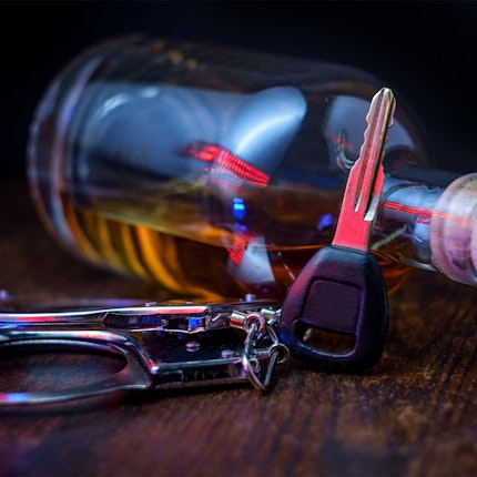 Car keys and alcohol