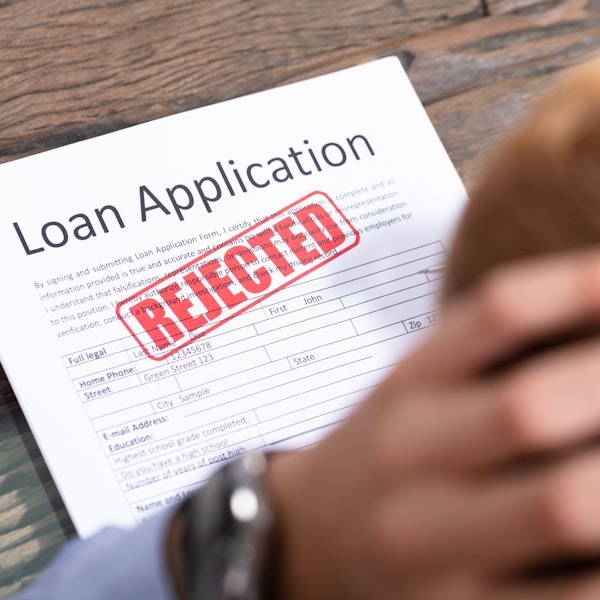 Rejected loan application