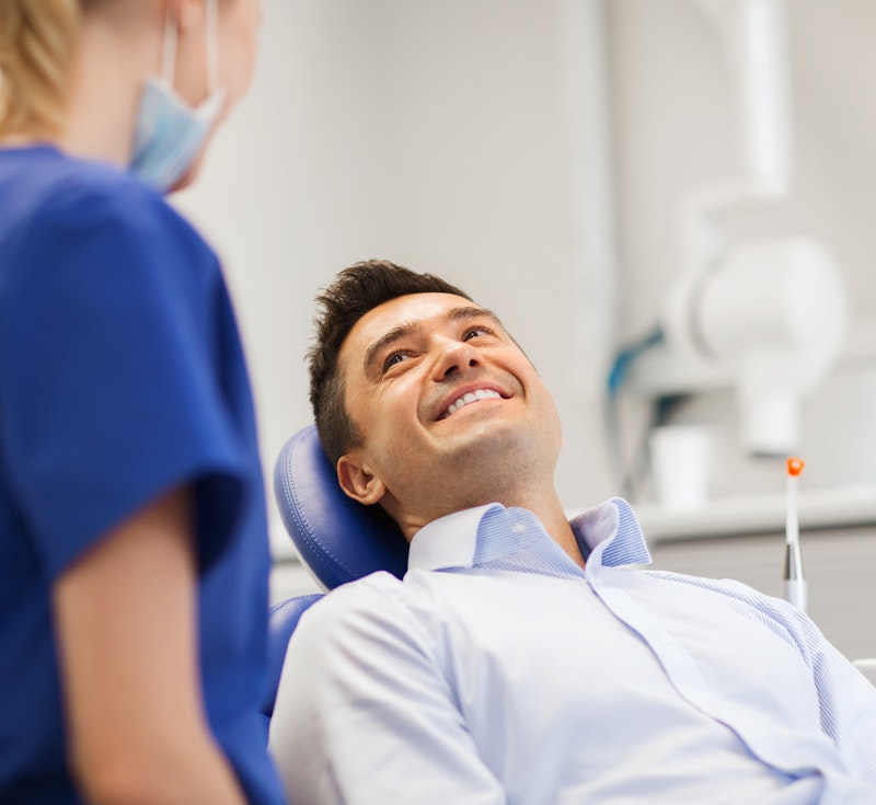 a patient at the dentist