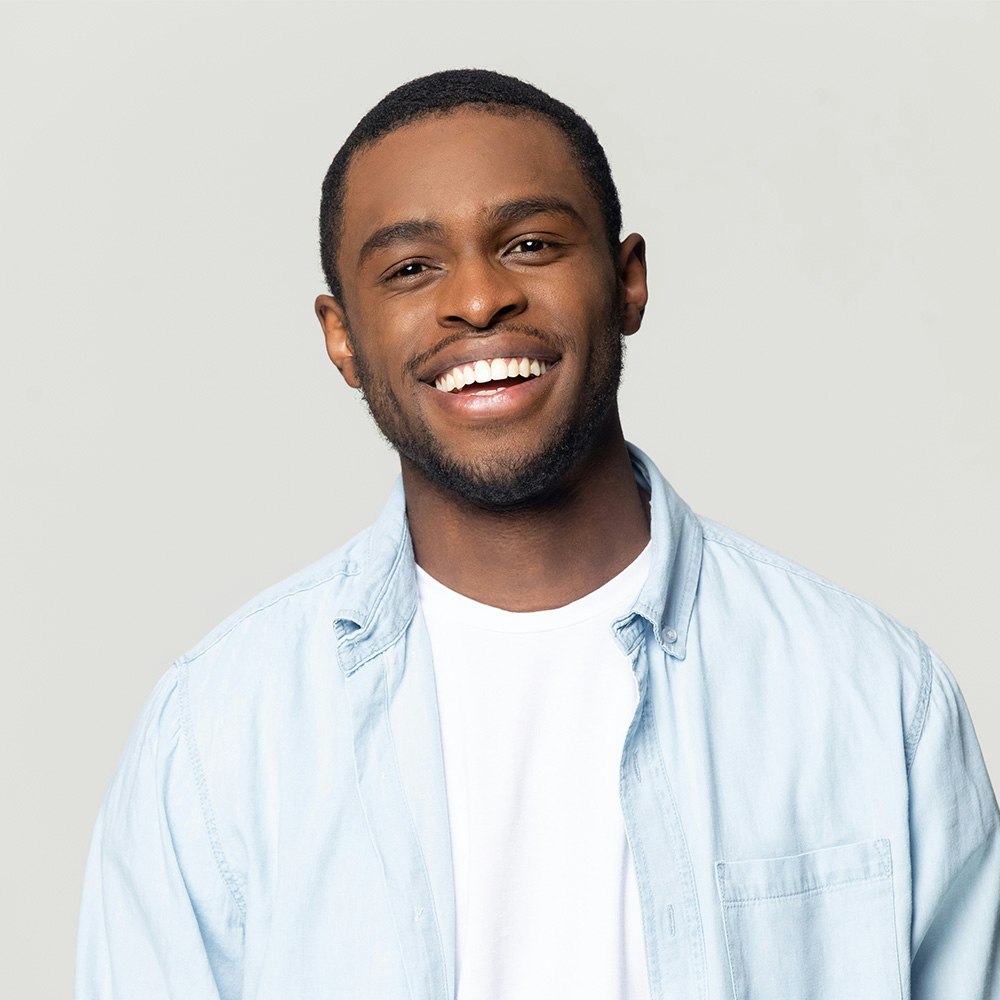 man smiling